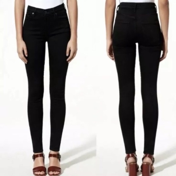 Aritzia Denim - Aritizia Wilfred High Rise Skinny Black Jeans
